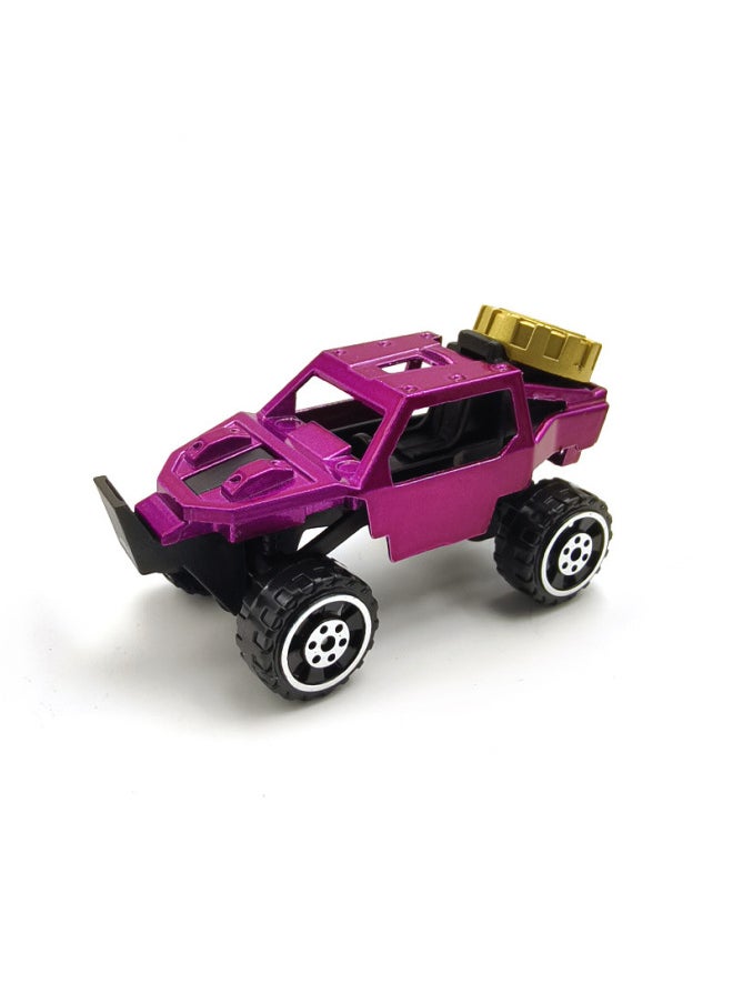 SUV Alloy Car Model Creative Tuhao Gold Pickup Truck Mountain Bike Children's Toys-Color:Single Naked Outfit-local Car Multi-color Mix