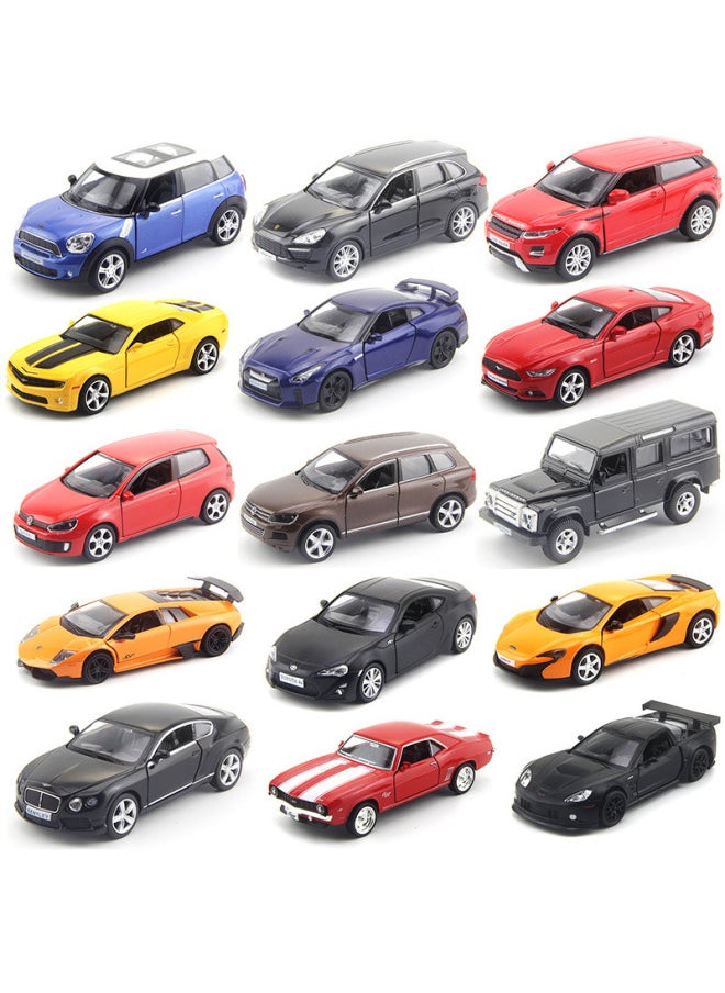 Marco Yufeng Authorized Boxed Alloy Car Model Land Rover Volkswagen Audi Toyota Lanbo Ford Kini Chevrolet-Color:554053 Toyota Saapra Red