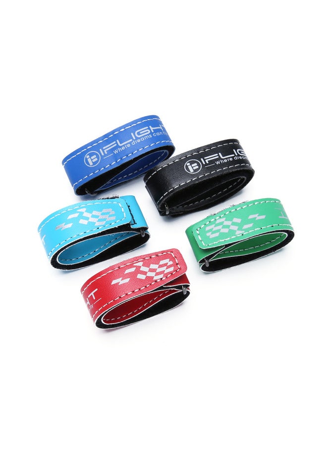 IFlight Special Ultra-fiber Leather Lithium Battery Tie FPV Crossing Machine Battery Fixing Strap-Color:20*400mm Black 5/bag