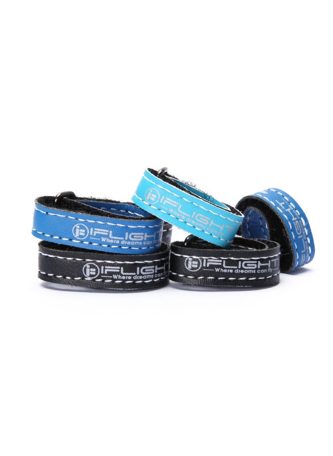 IFlight Special Ultra-fiber Leather Lithium Battery Tie FPV Crossing Machine Battery Fixing Strap-Color:20*400mm Black 5/bag