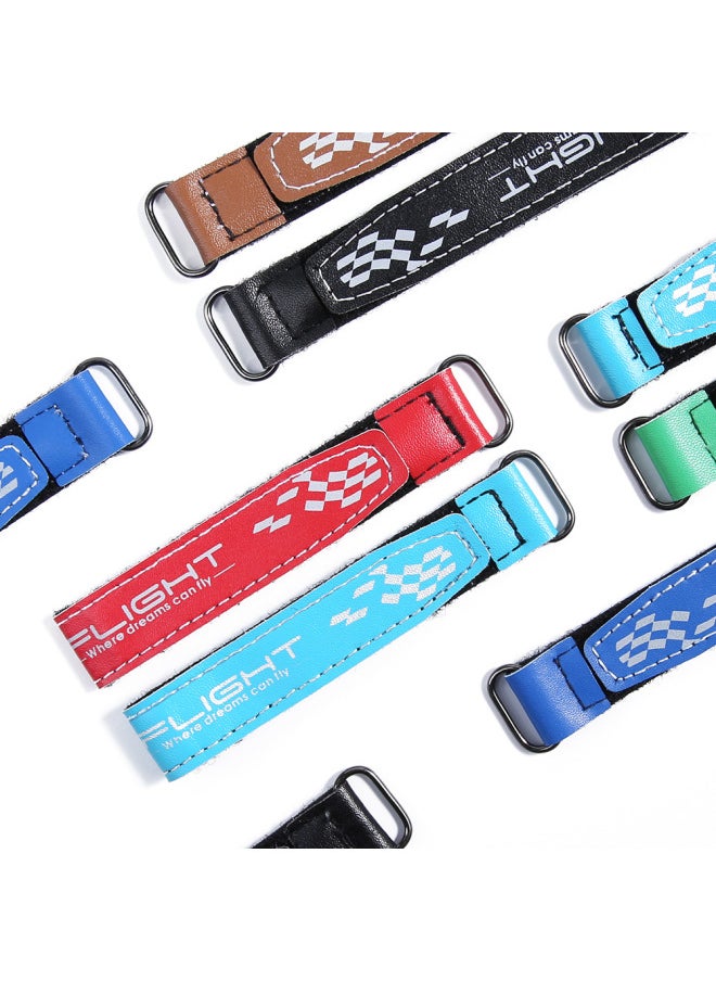 IFlight Special Ultra-fiber Leather Lithium Battery Tie FPV Crossing Machine Battery Fixing Strap-Color:20*400mm Black 5/bag