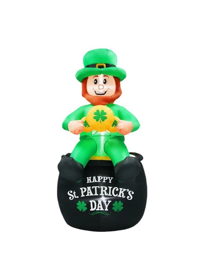 Hot Sale Ireland St. Patrick Green Hat Festival Decoration Party Luminous Inflatable Air Model Lawn Party-Color:Product Pictures