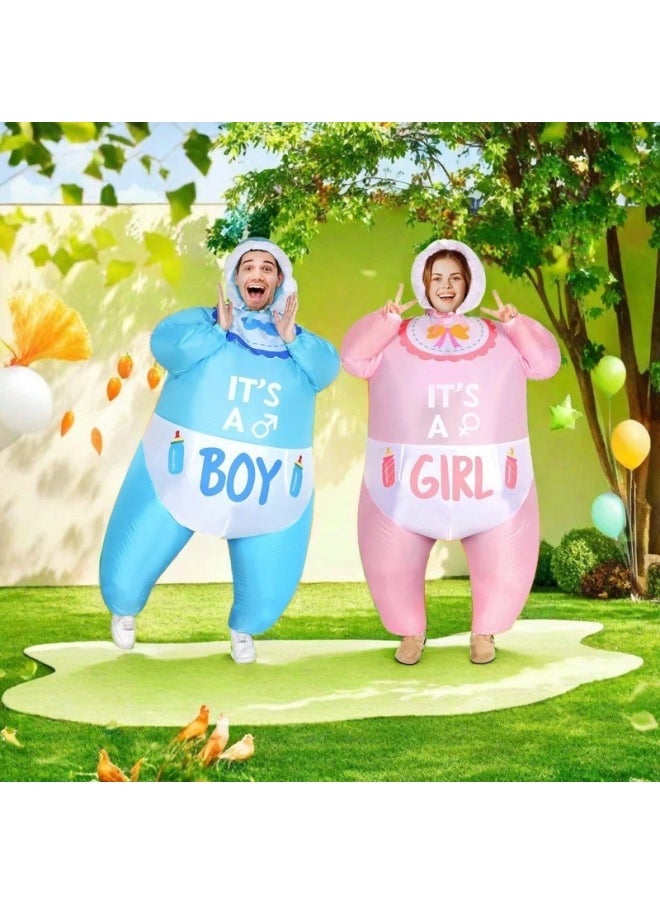 Funny Funny Boy Girl Baby Inflatable Cos Halloween Giant Baby Doll Inflatable Baby Performance Suit-Color:Product Pictures