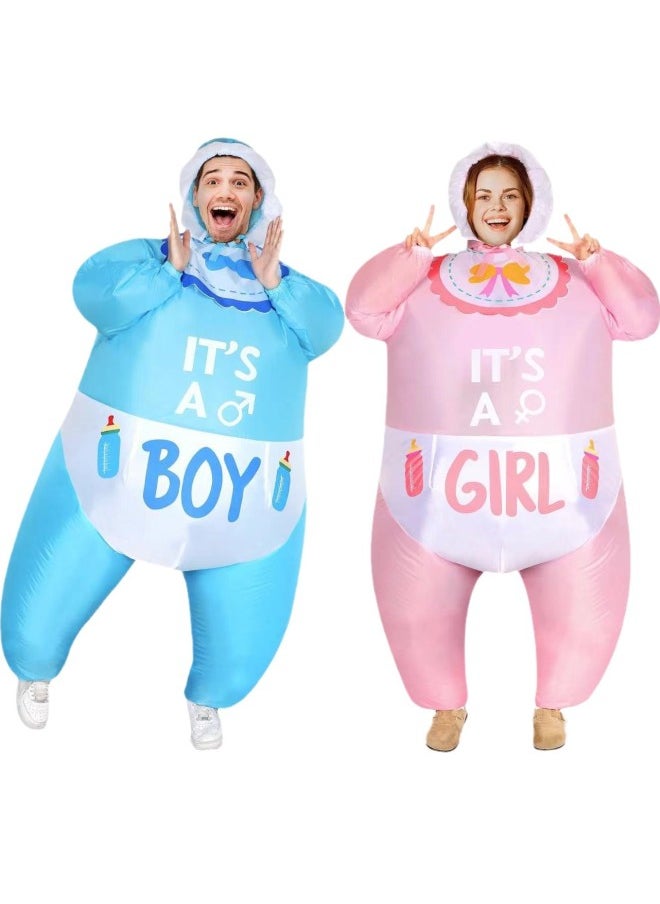 Funny Funny Boy Girl Baby Inflatable Cos Halloween Giant Baby Doll Inflatable Baby Performance Suit-Color:Product Pictures