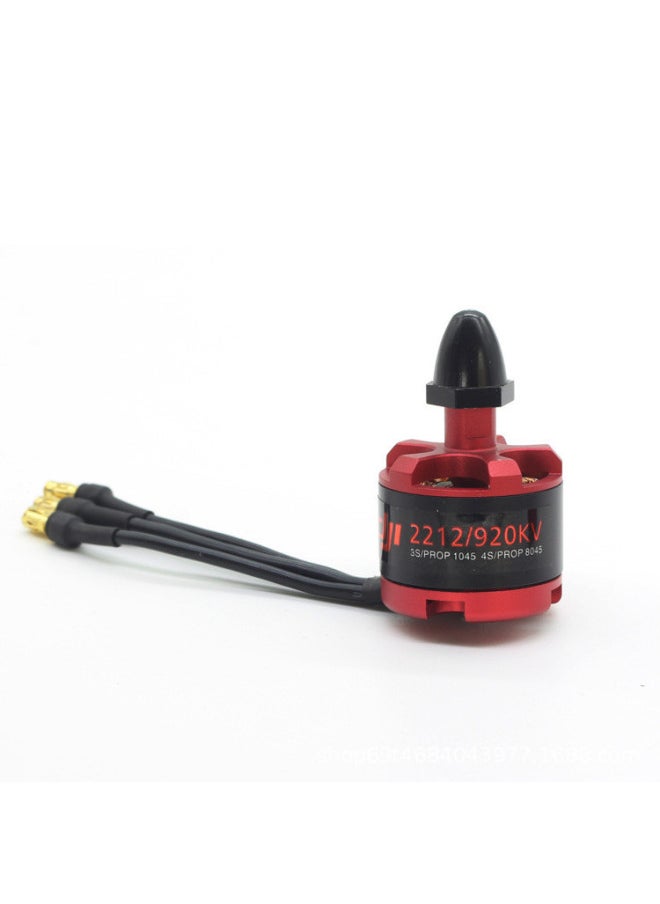 For DJI Dajiang Same 2212 Self-locking Motor 920KV F330 F450 F550 Model Aircraft Motor Four-axis Six-axis-Color:2212-920kv Reverse Teeth (black Hat