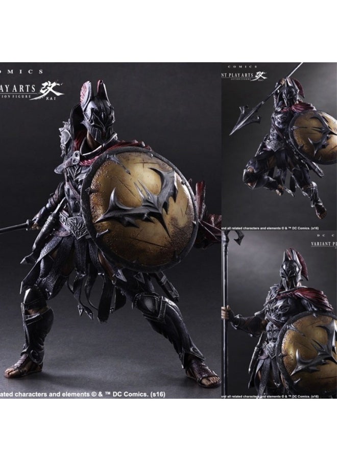 Spider-Man Iron Man Deadpool Batman Captain America Venom Model Reformed The Avengers-Color:Spartan Warrior Batman 25cm