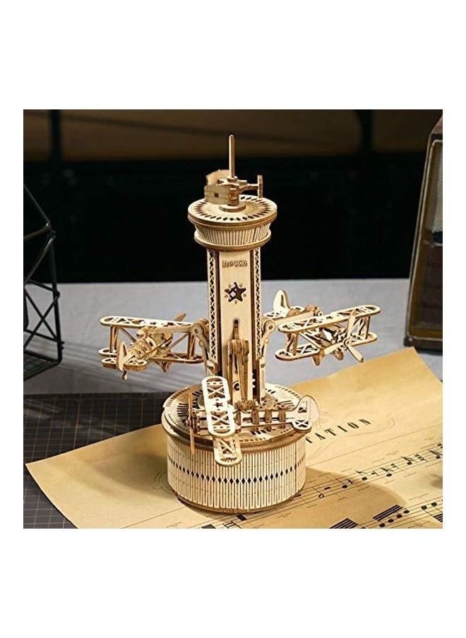 3D Wooden Puzzles DIY Musical Box Building Kit Mechanical Models to Build (Victorian Lantern) 11.8inch
