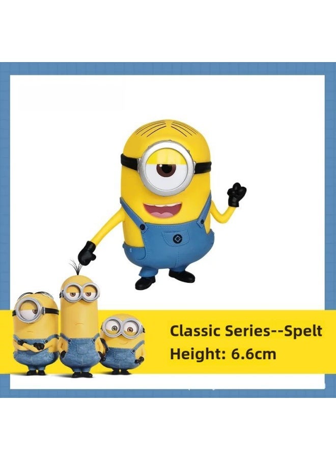 Genuine Minions Doll Full Set Of Hand-made Birthday Cake Ornaments Beijing Universal Studios Souvenir Children's Toys-Color:-Stewart (GJ57S)