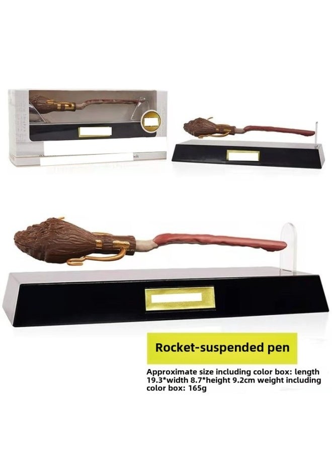 Harry Potter Light Wheel 2000 Suspension Pen Flying Broom Suspension Pen Ballpoint Pen Firebolt Suspension Pen Gift-Color:Optical Wheel 2000 Suspension Pen