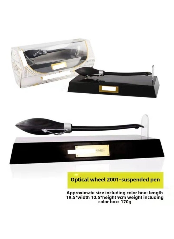 Harry Potter Light Wheel 2000 Suspension Pen Flying Broom Suspension Pen Ballpoint Pen Firebolt Suspension Pen Gift-Color:Optical Wheel 2000 Suspension Pen