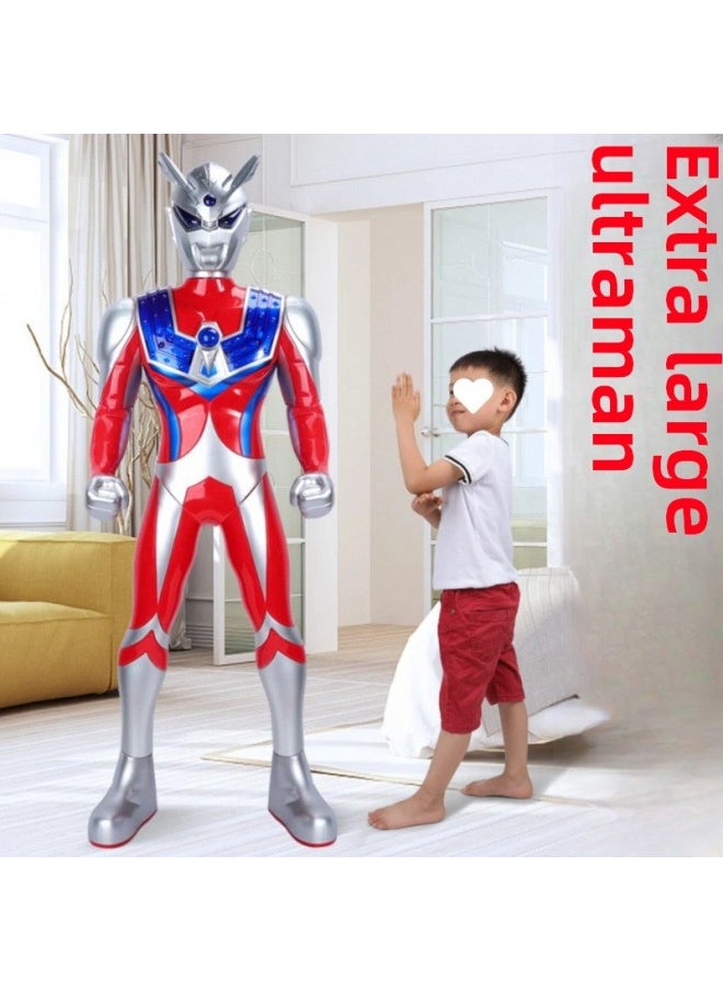 Oversized One Meter Altman Projection Degas Doll Cyro Superman Boy Children's Combination Suit Toy-Color:110cm Saero Rechargeable Version + Sound And Light Sword -  + 39 Gift Pack