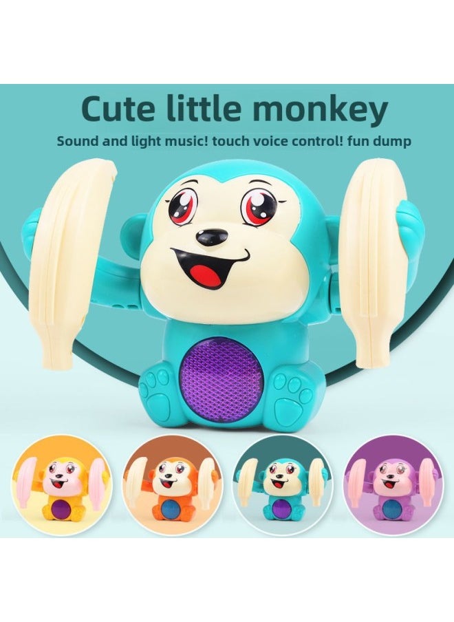 Baby Toys Baby Children Educational Early Education 0-1 Year Old Little Boy Little Girl Coax Baby Artifact Maternal And Infant Supplies-Color:Battery Edition (Section 3, No.7)-Specifications:Voice-activated Tumbling Monkey ]