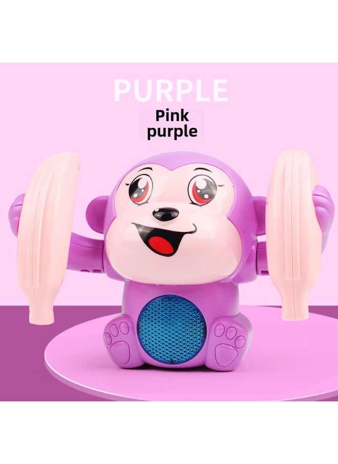 Baby Toys Baby Children Educational Early Education 0-1 Year Old Little Boy Little Girl Coax Baby Artifact Maternal And Infant Supplies-Color:Battery Edition (Section 3, No.7)-Specifications:Voice-activated Tumbling Monkey ]