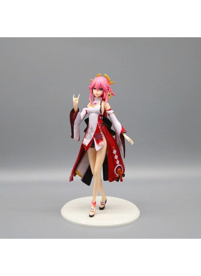 Decoration Children's Toy Gospel Woman Warrior Tide Clothing Auska Hand-made Model Animation Peripheral Collection Decoration Gift-Color:Eight God Bags