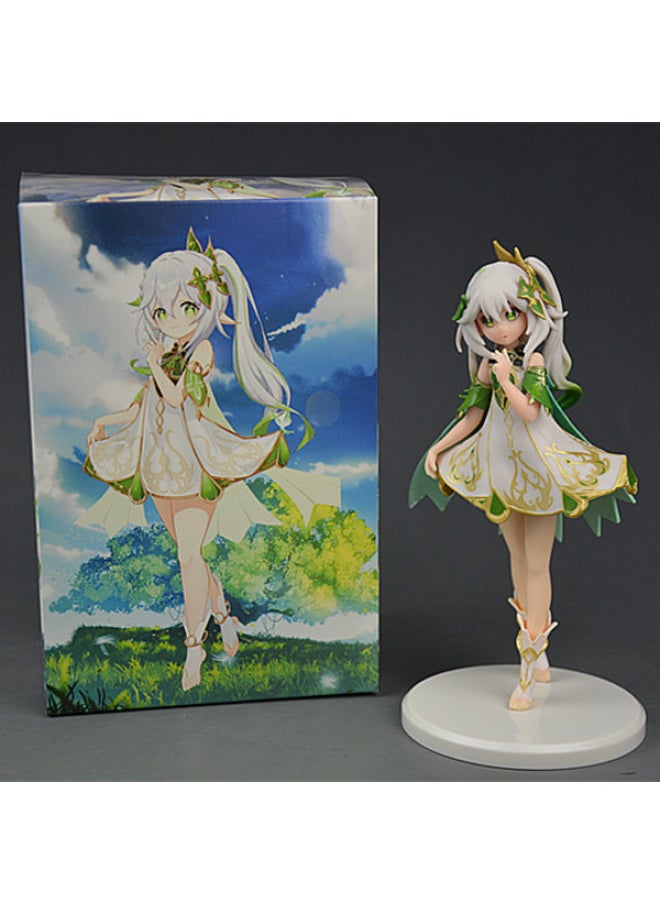 Decoration Children's Toy Gospel Woman Warrior Tide Clothing Auska Hand-made Model Animation Peripheral Collection Decoration Gift-Color:Grass God Boxed