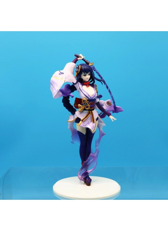 Decoration Children's Toy Gospel Woman Warrior Tide Clothing Auska Hand-made Model Animation Peripheral Collection Decoration Gift-Color:Sword Thunder General Boxed 19CM Boxed