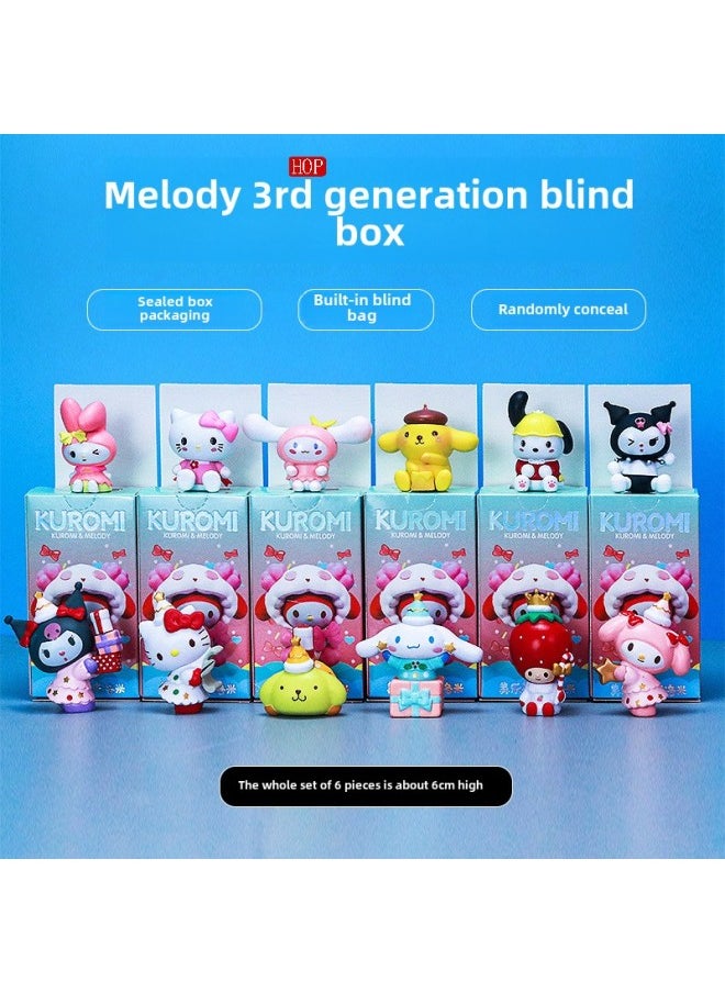 Harry Potter Blind Box Original God Blind Box Magic College Ornaments Anime Trendy Toys Cute Girl's Heart Hand-held Ceremony-Color:Melody 3rd Generation Random 1 Piece. If You Need A Complete Set Of 12 Pieces