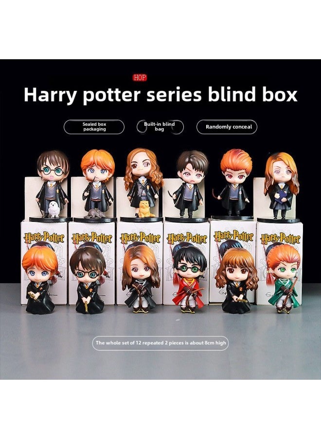 Harry Potter Blind Box Original God Blind Box Magic College Ornaments Anime Trendy Toys Cute Girl's Heart Hand-held Ceremony-Color:Melody 3rd Generation Random 1 Piece. If You Need A Complete Set Of 12 Pieces