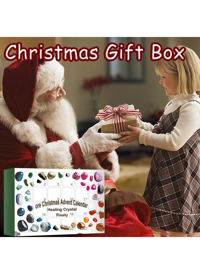 24 Days Christmas Advent Calendar Toy for Kids Mineral Gift Box Toys Ore School Dormitory