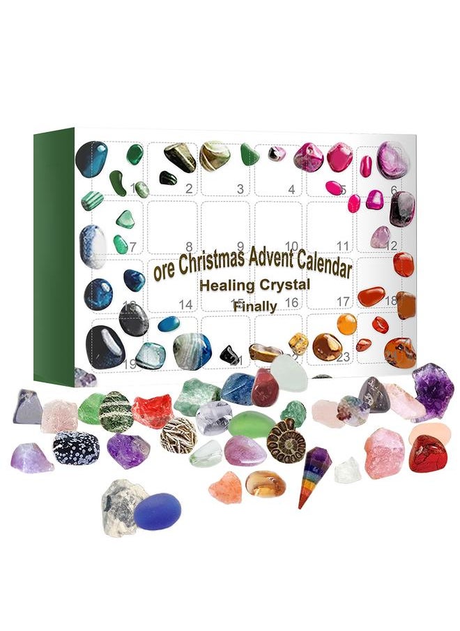 24 Days Christmas Advent Calendar Toy for Kids Mineral Gift Box Toys Ore School Dormitory