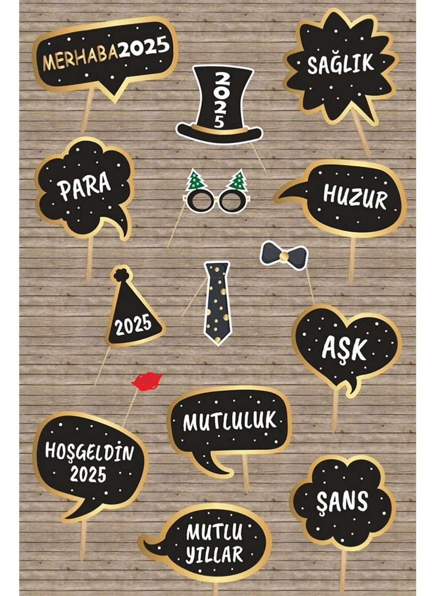 2025 New Year's Eve Party Speech Bubbles