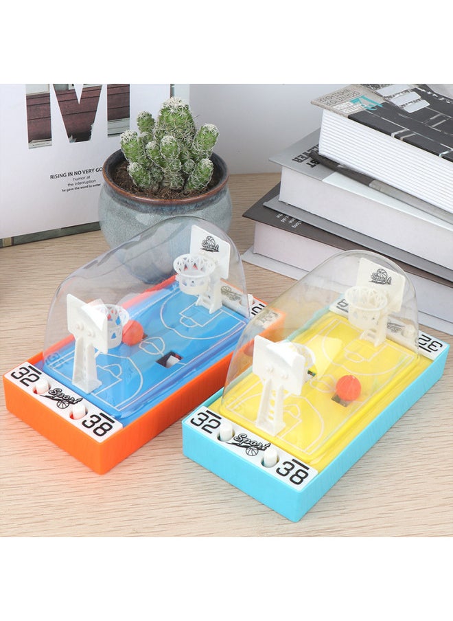 [Will Grab] Children's Double Battle Basketball Ejection Children's Educational Toys Finger Button Basketball Court-Color:Table Basketball Game