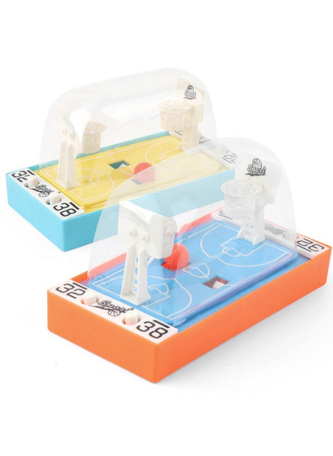 [Will Grab] Children's Double Battle Basketball Ejection Children's Educational Toys Finger Button Basketball Court-Color:Table Basketball Game