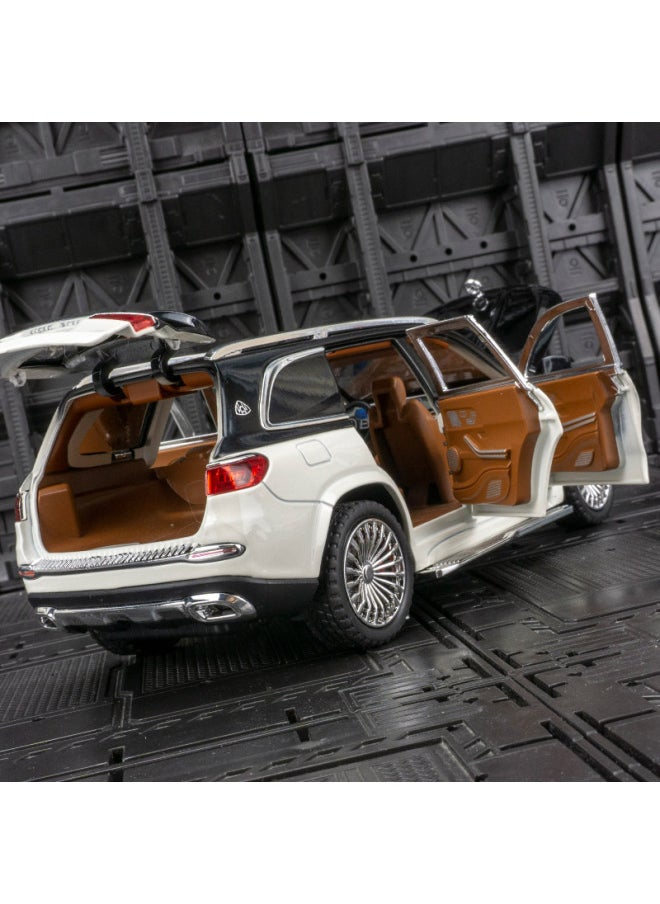 Car-to-CZ24322 Simulation Big Ben Mai Bar He SUV Alloy Off-road Vehicle Model Boy Huili Toy Car-Color:Cz24322 【silver Black】