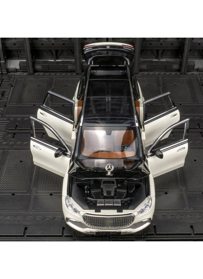 Car-to-CZ24322 Simulation Big Ben Mai Bar He SUV Alloy Off-road Vehicle Model Boy Huili Toy Car-Color:Cz24322 【silver Black】