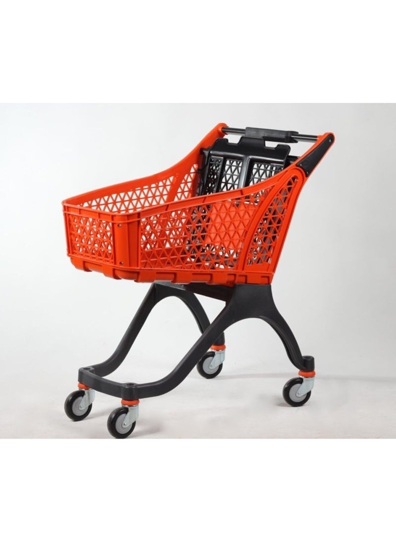 Orange Plastic Shopping Cart 100 Lt 100 X 100 Cm