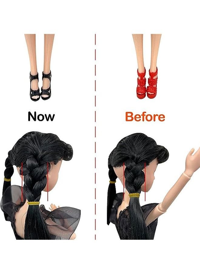 Wednesday Addams Dolls, 11.5 inch Black Lip, Shoes, Made to Move Dolls,Birthday Gifts for Kids Girls Fans