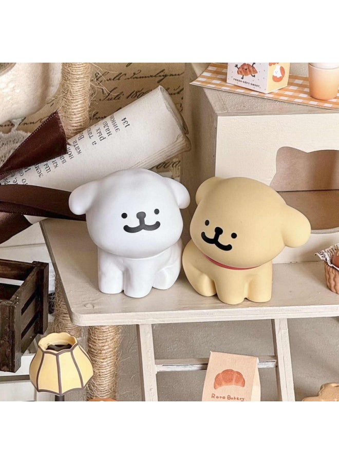 Happy Stickers Line Puppy Blind Box Hand-made Cute Cartoon Puppy Doll Desktop Ornaments Birthday-Color:-cute (blind Box)