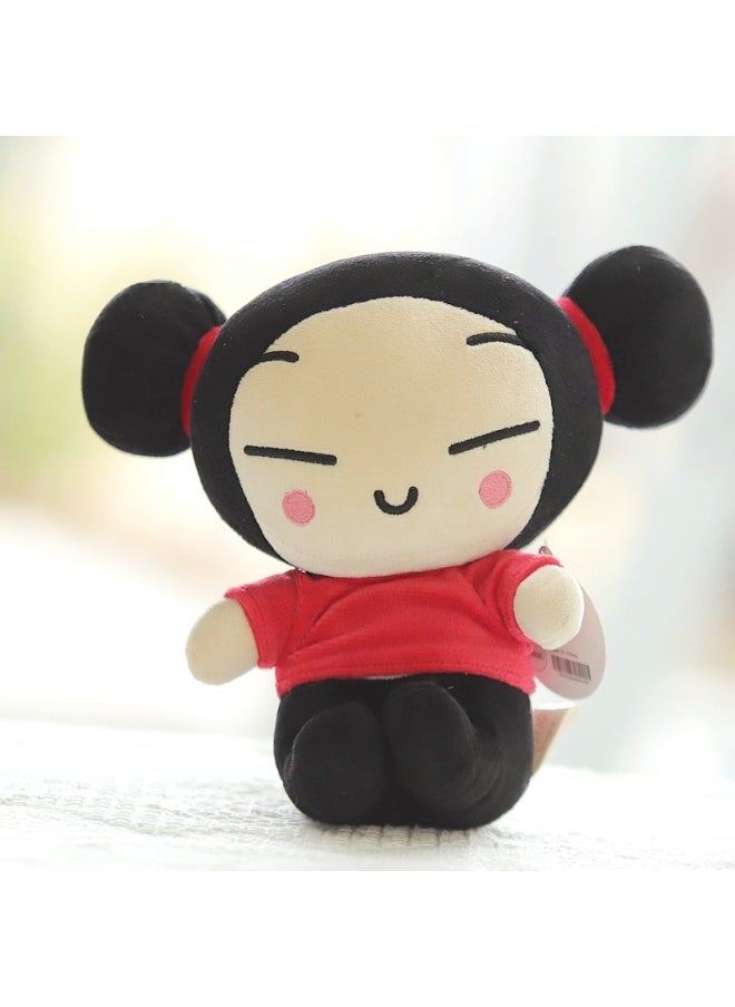 PUCCA Cute Chinese Doll Doll Cartoon Plush Doll Couple Wedding Gift GARU Stock-Color:Male Baby 24cm