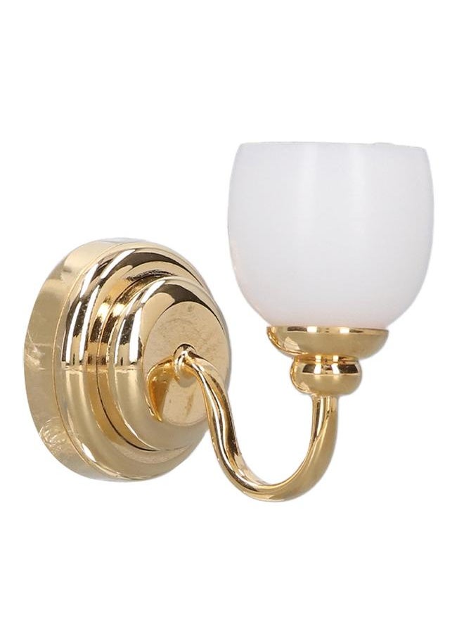 Dollhouse Wall Lamp Miniature Light Model Toy Magnetic Miniature Wall Lamp with Lampshade for 1/12 Dollhouses