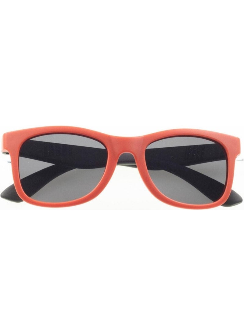 Polarized Children's Sunglasses | Matte Red Black | 2-7 Years | Light Flexible Unbreakable