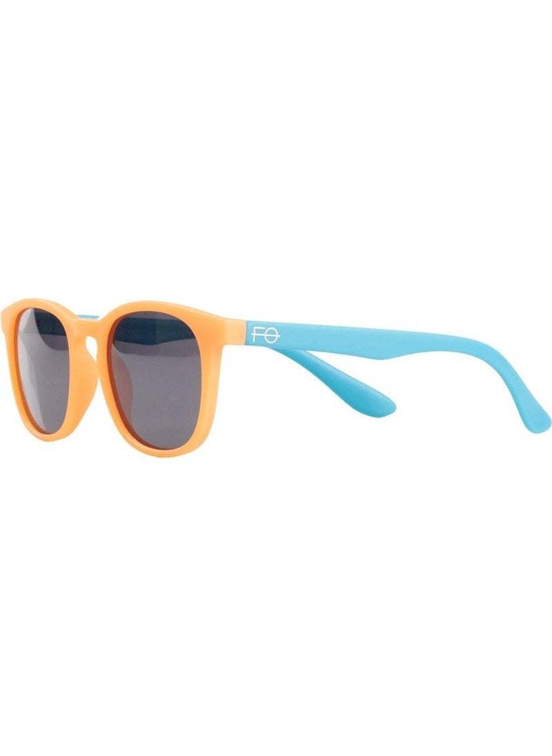 Polarized Children's Sunglasses | Matte Orange Turquoise | 4-12 Years | Light Flexible Unbreakable