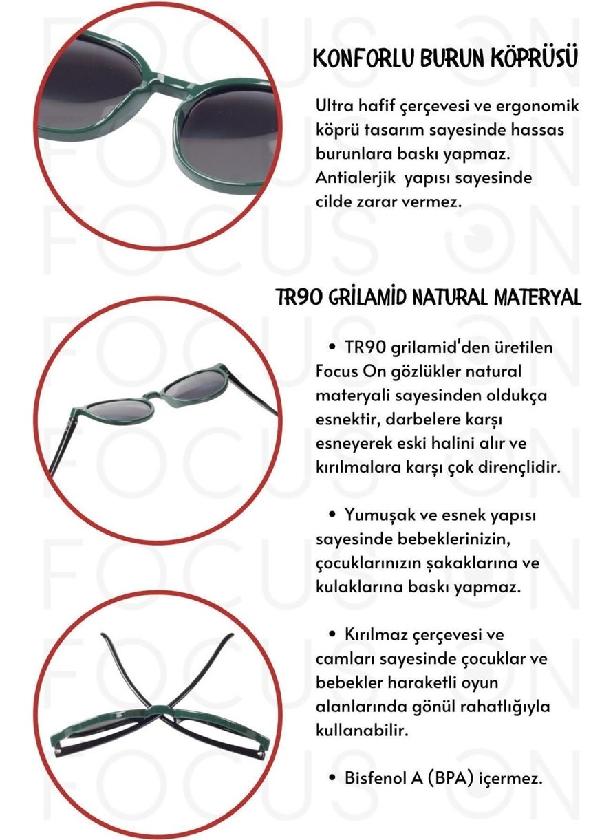 Polarized Children's Sunglasses | Black | 6-12 Years | Light Flexible
