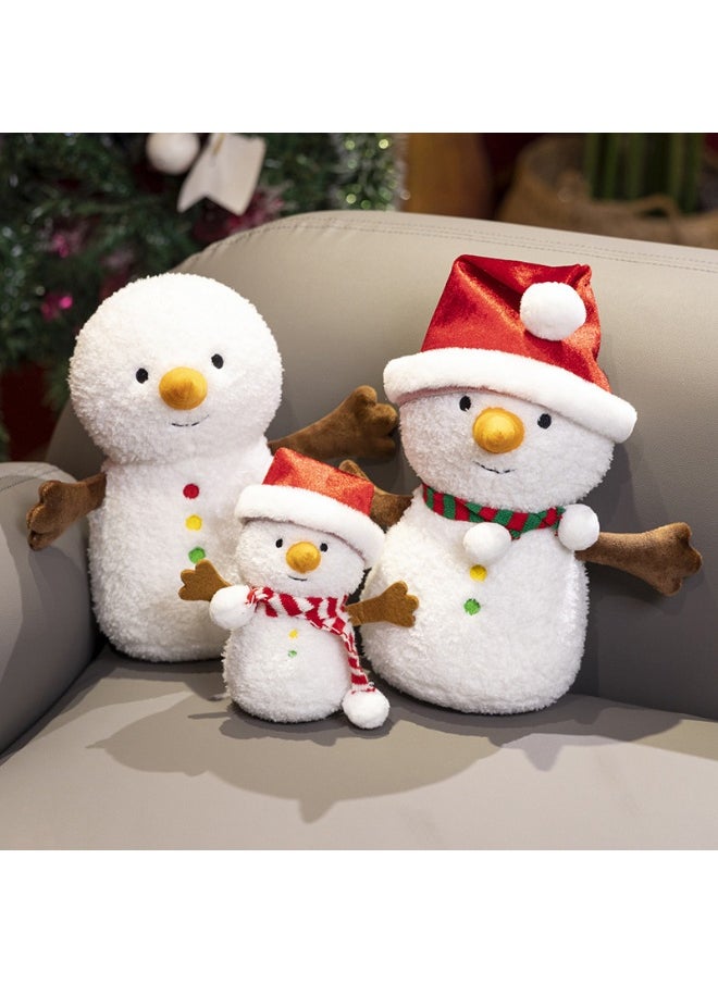 Festive Christmas Plush Gingerbread Man Pillow, Scarf, Snowman Plush Toy, Christmas Tree Wreath, Decorative Soft Ornaments and Accessories