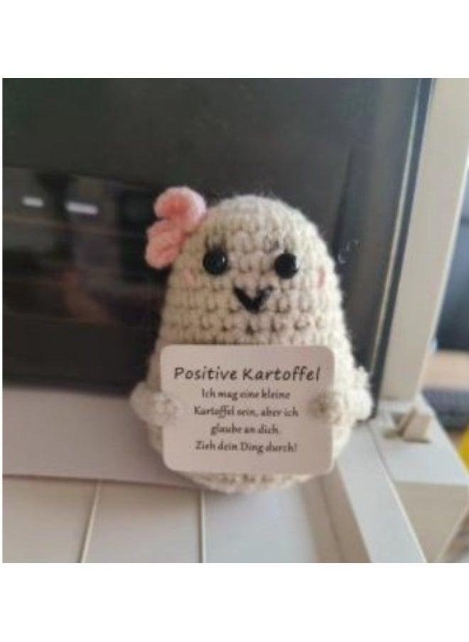 Funny Expression Potato Doll - Positive Energy Yarn Knitted Decor