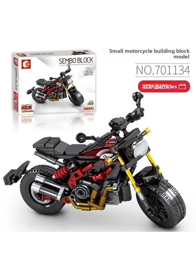 Senbao Building Blocks Technology Ducati Motorcycle Model Compatible With Lego Boys Puzzle Assembled Building Blocks Children's Toys-Color:Indian Ftr 1200 Small Motorcycle 701134 [color Box]]