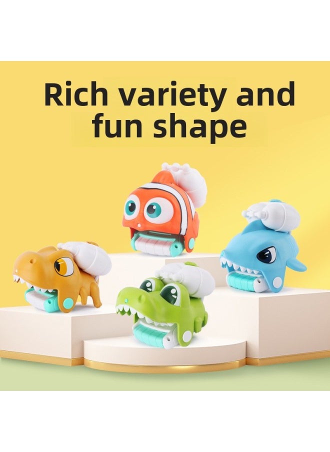 Multi-functional Deformation Manhattan Ball Baby Tooth Rubber Hand Ball Rattle Bed Bell 0-3 Years Old Baby Toy-Color:Brown Lion Lala Le