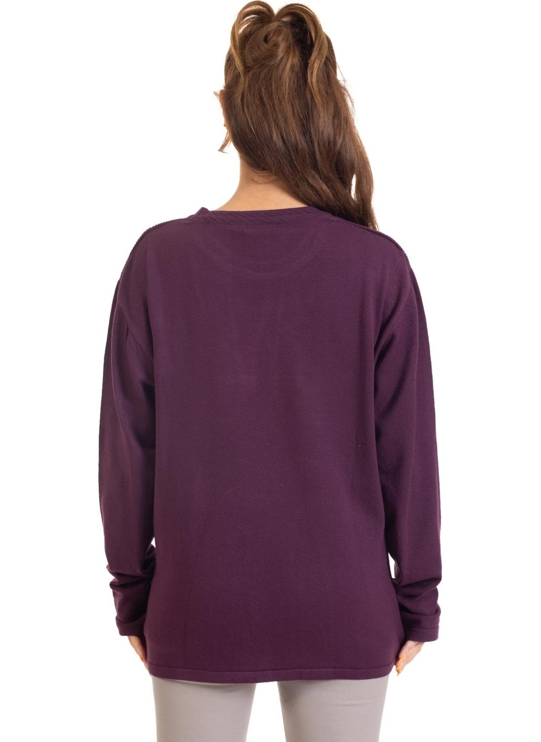 Autumn/Winter Women's Lycra Knitwear Viscose Mother Blouse 2104