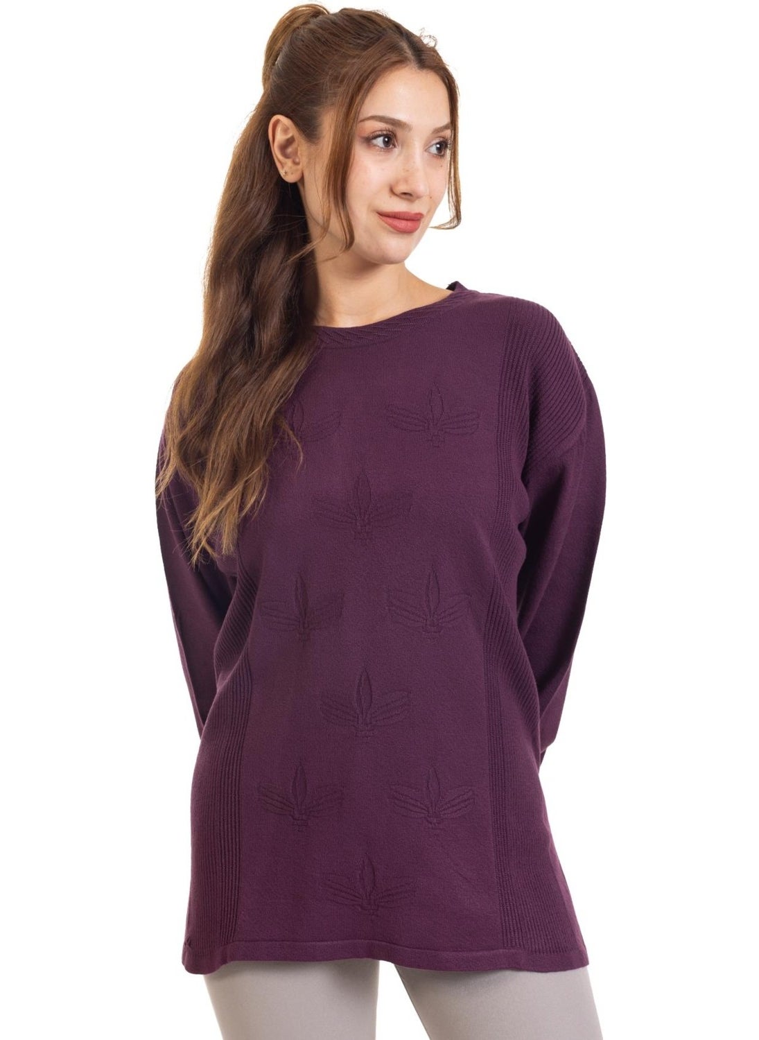 Autumn/Winter Women's Lycra Knitwear Viscose Mother Blouse 2104