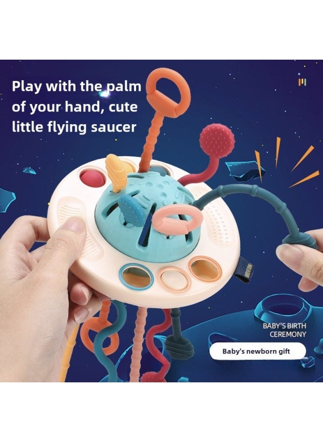 Baby Flying Saucer Toy 0-3 Baby Early Education Finger Toy Pull Pull Joy Educational Intelligence For Infants-Color:UFO Lala Le (color Box) Large Quantity And Excellent Price
