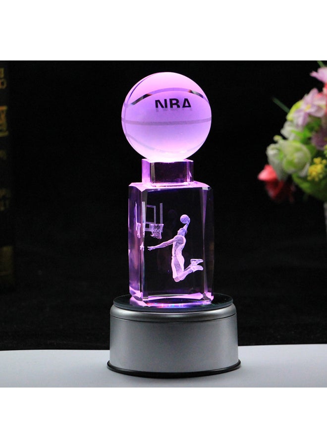 Birthday Gift For Boys Creative Practical Diy Crystal Basketball Music Box Ornaments Souvenirs Valentine's Day Gift-Color:18 Music Lamp Holder-Dimensions:Durant Dunk