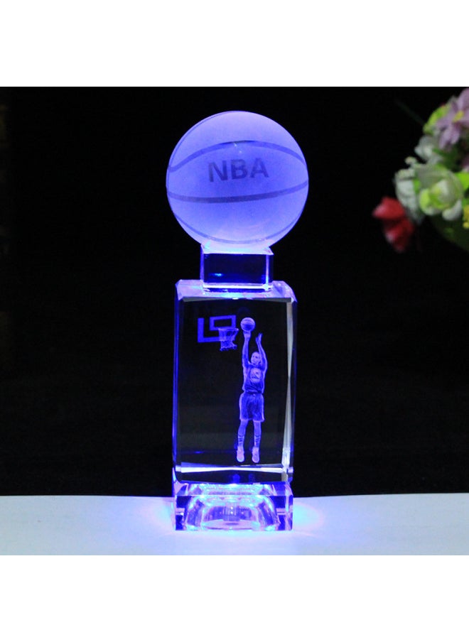 Birthday Gift For Boys Creative Practical Diy Crystal Basketball Music Box Ornaments Souvenirs Valentine's Day Gift-Color:18 Music Lamp Holder-Dimensions:Durant Dunk