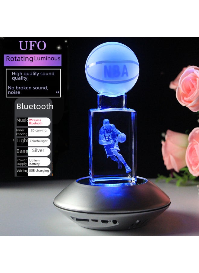 Birthday Gift For Boys Creative Practical Diy Crystal Basketball Music Box Ornaments Souvenirs Valentine's Day Gift-Color:18 Music Lamp Holder-Dimensions:Durant Dunk