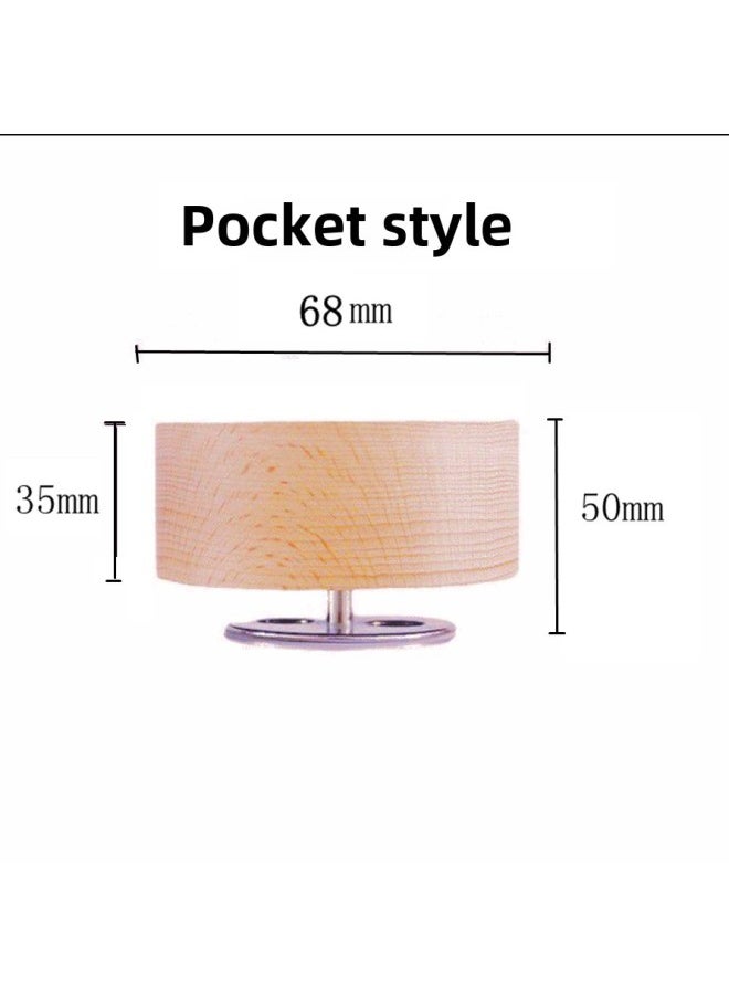 Wooden Music Box Base Rotating Music Box Sky City Music Box Diy Accessories Birthday Gift-Color:68*35 Rotating Music Box-Dimensions:160*35 Base Without Music Without Rotation