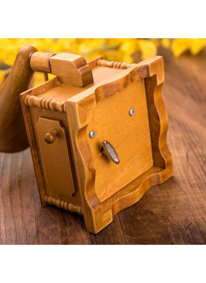 Wooden Simulation Phonograph Music Box Music Box Festival Wedding Gift Furniture Decoration Music Box-Dimensions:Track: Fairy Tales