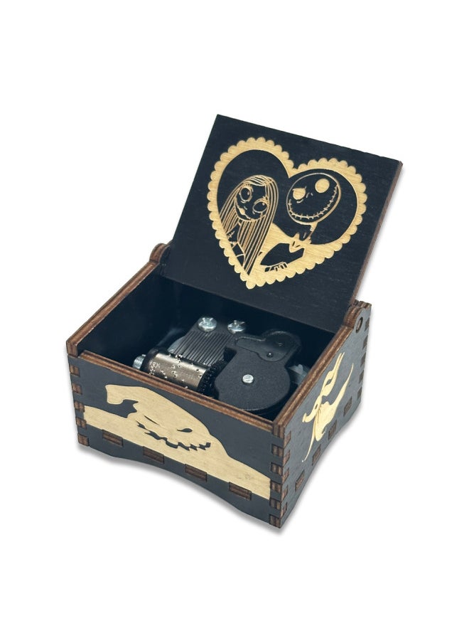 Rotatable Music Box Hand Cranked Octave Box Creative Toys Stall Display Items Gifts-Color:Clockwork Happy Birthday